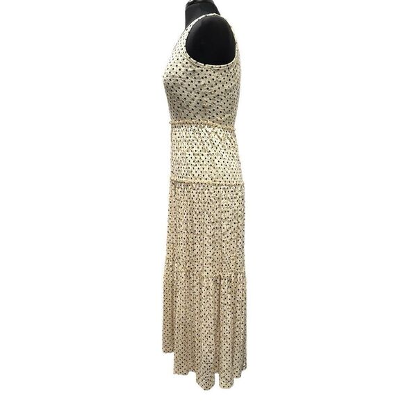 MEADOW Rue Anthropologie Marginy Dotted Lace Tiered Maxi Dress Sz S - Picture 5 of 15